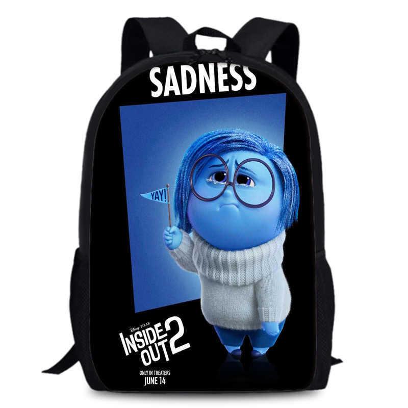 Spacious 15-inch Inside Out 2 Backpack Durable Oxford Cloth School Book Bag