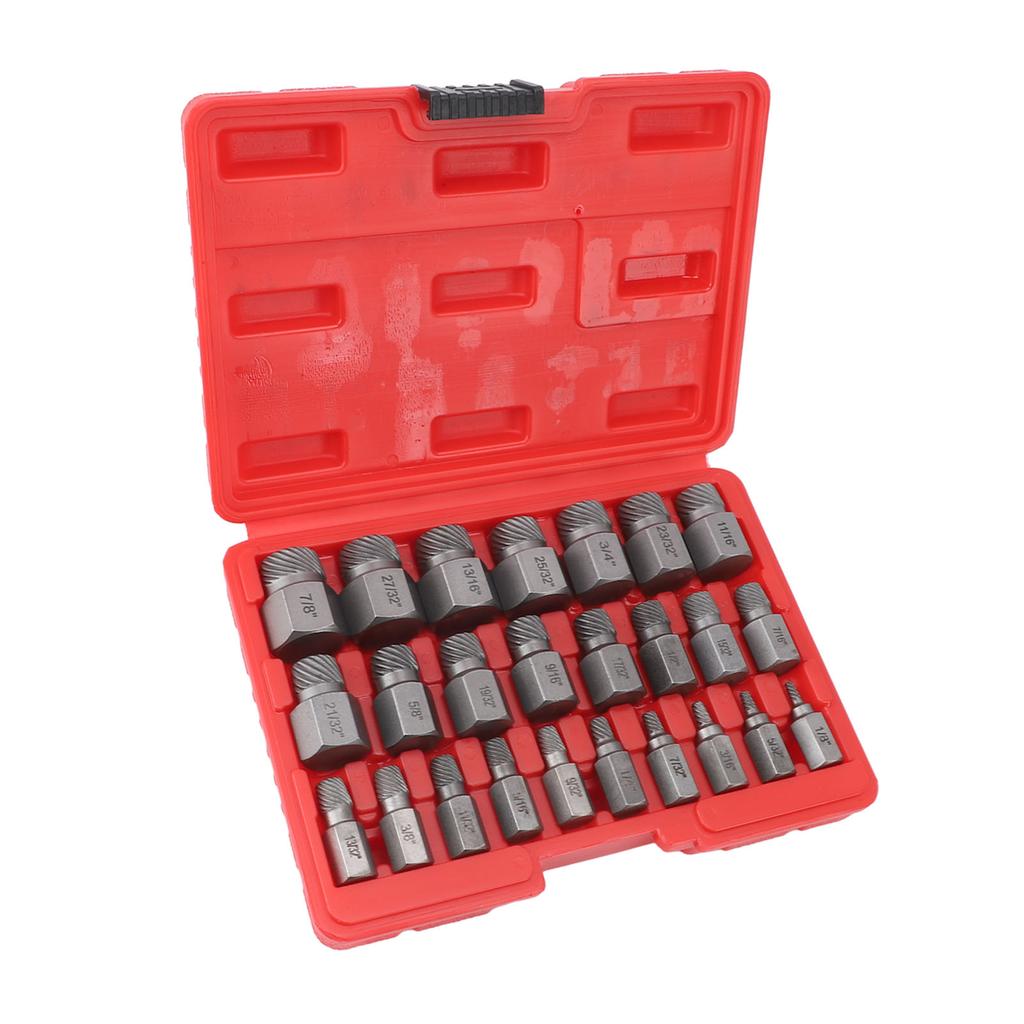 25 Pieces Screw Extractors Hex Shank   Screw Remover Tool for Damaged Broken Stripped Screws  s
