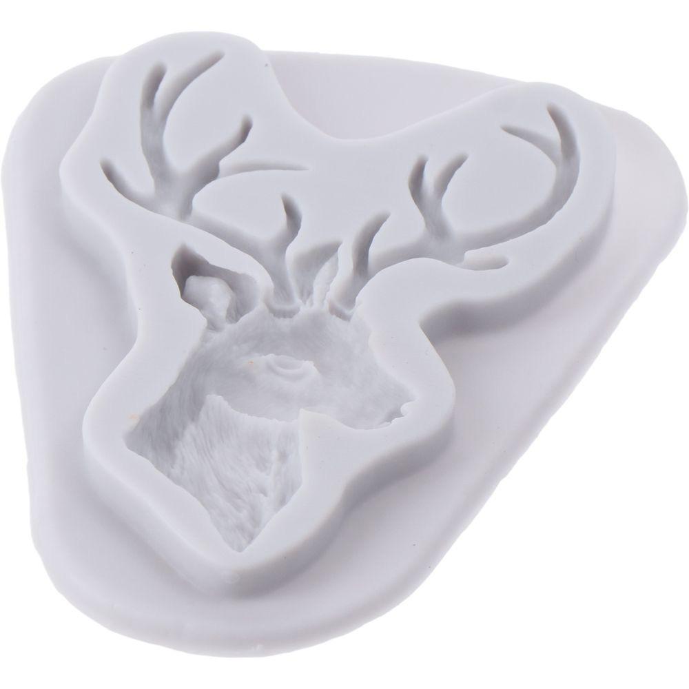 

Silicone Cake Decoration Molds Grey Cookie Baking Mold Serviceable Elk Baking Molds Bakery