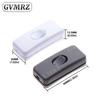 2PCS Light Switch AC 0-250V 6A Lnline ON/OFF Table Desk Lamp Cord Cable Toggle Rocker Switches Control For LED Lighting