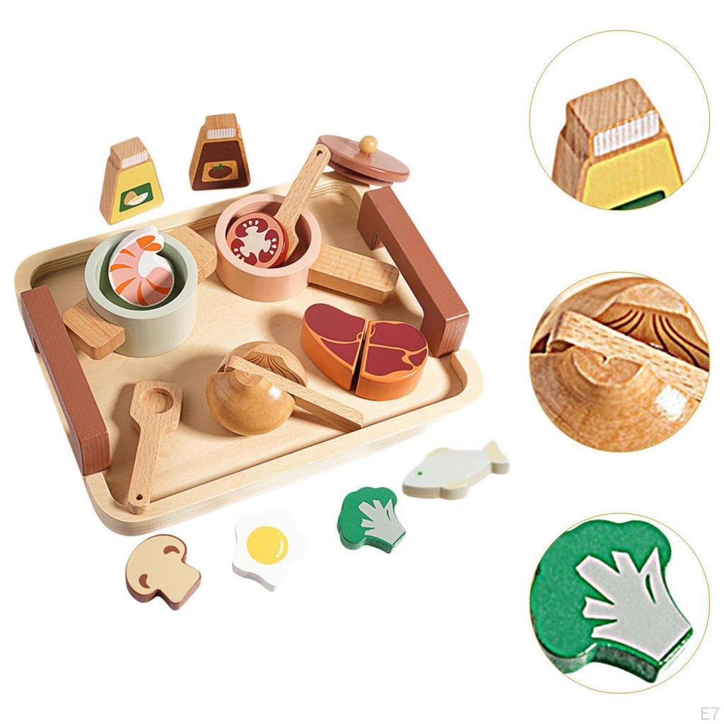 Pretend Play Playset Baby Toys Set Life Skills Simulation Role Afternoon Tea Montessori for