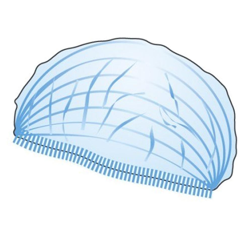 Disposable Cap Blue Clip Non-woven 12G 100 Pcs
