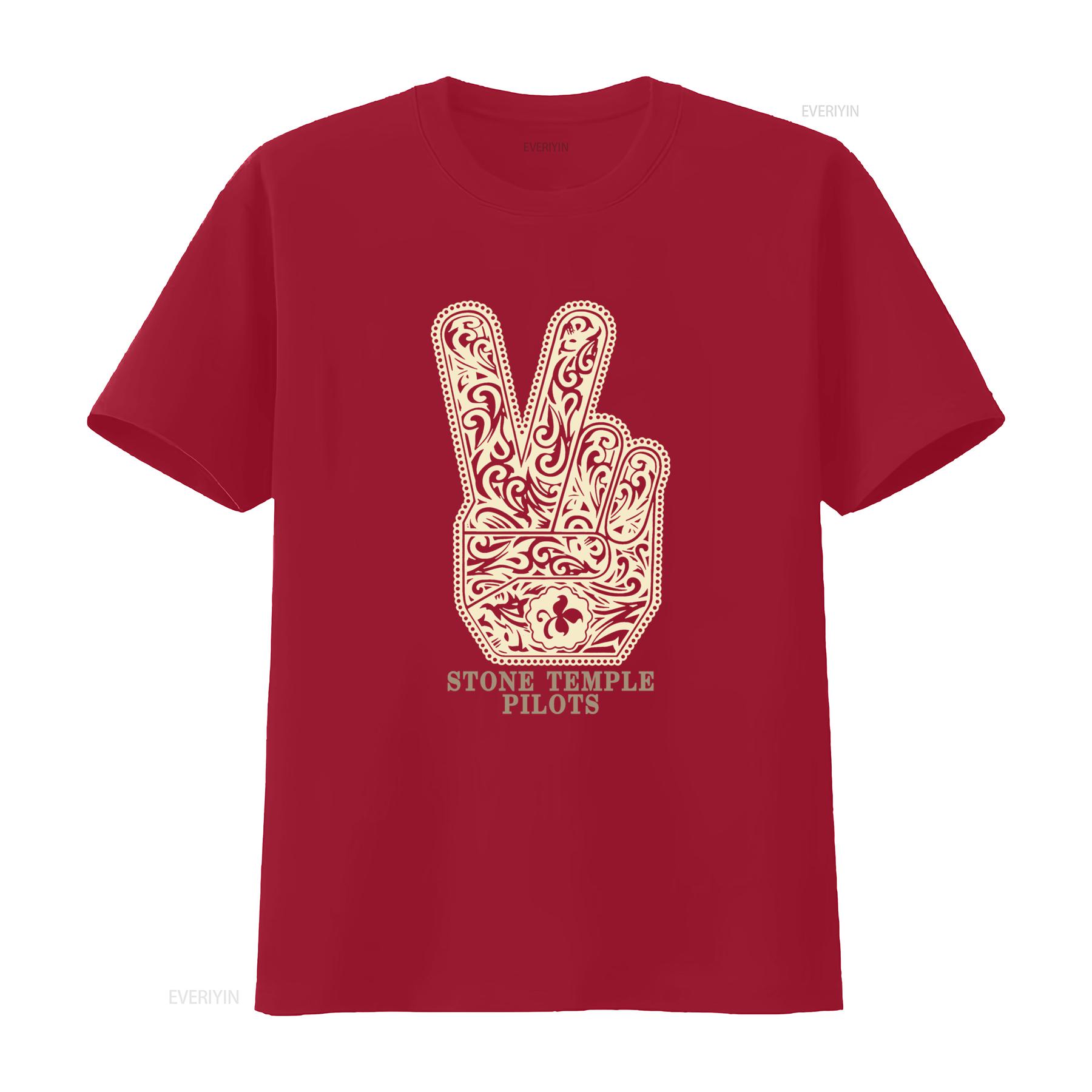 

Stone Temple Pilots Album Mens T Shirt with Peace Sign Design Perfect for Alt Rock Band Concert Fans vintage Washed S