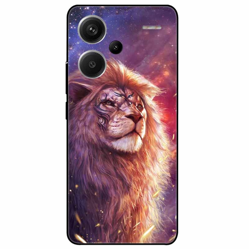 For Redmi Note 13 Pro Plus 5G Pro+ Case Soft Black Painted Cats TPU Funda For Xiaomi Redmi Note 13 Pro 5G Note13 Silicone Cover