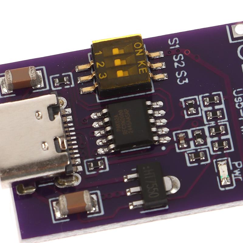 1Pcs Pd/Qc/Afc Fast Charge Decoy Trigger Support 5V 9V 12V 15V 20V Fixed Voltage Output Type-C Usb For Phone And Solar