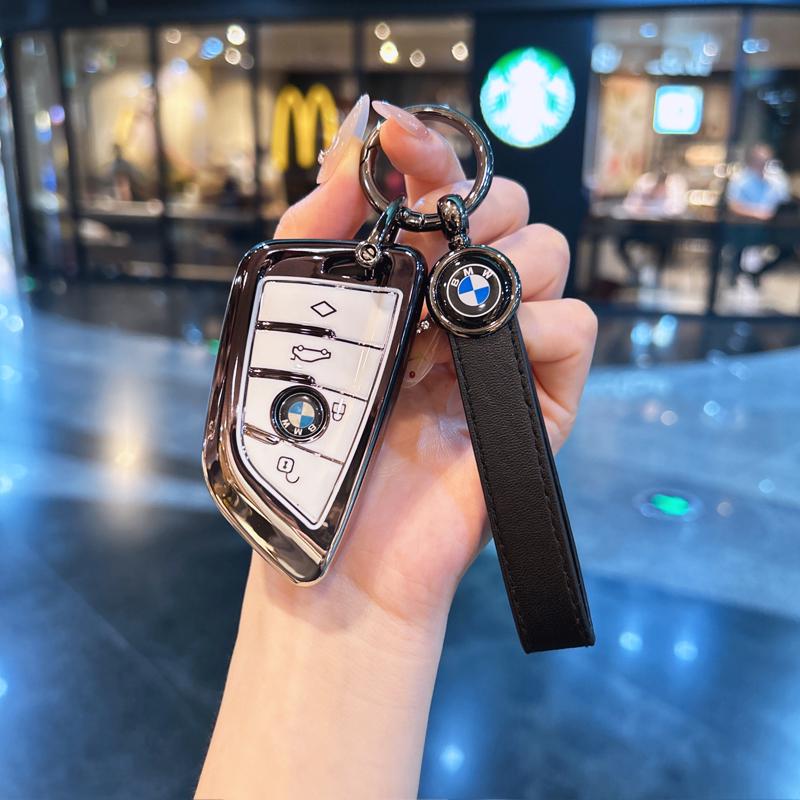 Premium Schlüsselabdeckungen: Kompatibel mit BMW X5, 5er Serie, X7, XM, X1, 7er Serie, I5, IX, MX Schlüsselanhängern.