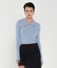 320 Showroom High End Cut Out Twist Tshirts Blue