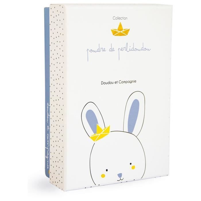Doudou avec attache tétine - DOUDOU ET COMPAGNIE - Lapin Matelot - Mixte - Multicolore - Blanc