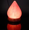 Himalayan Salt Lamp USB Rechargeable Pyramid Night Light Natural Crystal Salt Lamp for Bedroom Desk Meditation Gift