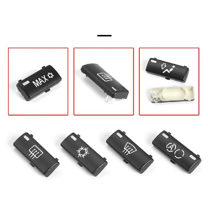 Car A/C Heater Climate Temperature Control Push Button Air Condition Key Cap Climate Control Cover For BMW 5 Series E39 X5 E53