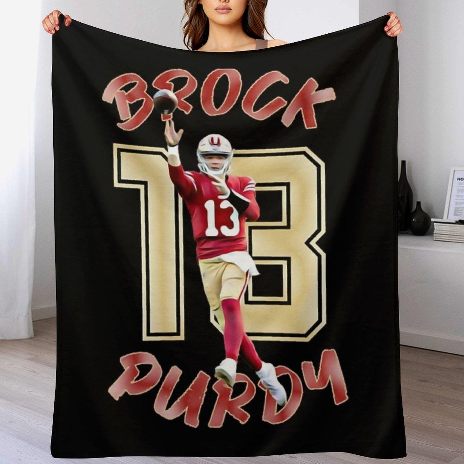 

Brock sport Purdyfootball Throw Blanket Warm Plush Fuzzy Blanket for Living Room 102x76cm(40x30in)