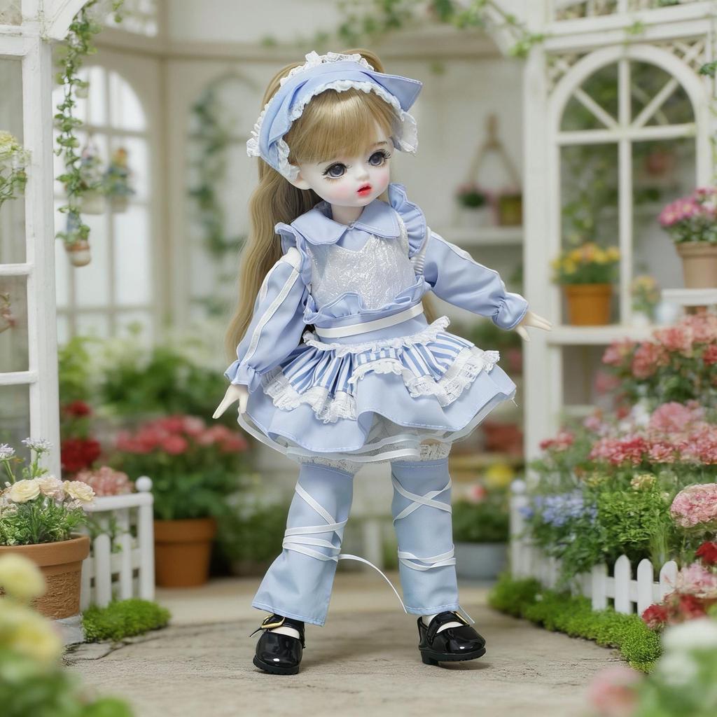 6" BJD Puppenkleidung für Akagi, GL und Gungun Körper - 30cm Geistermama Lolita Ankleide-Outfit