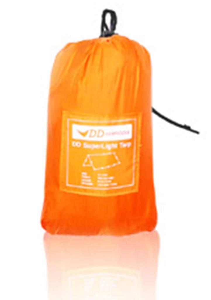 DD SuperLight Lightweight and Ideal for Hammock Shelters Tarp, Compact, (Sunset Orange) [Used]