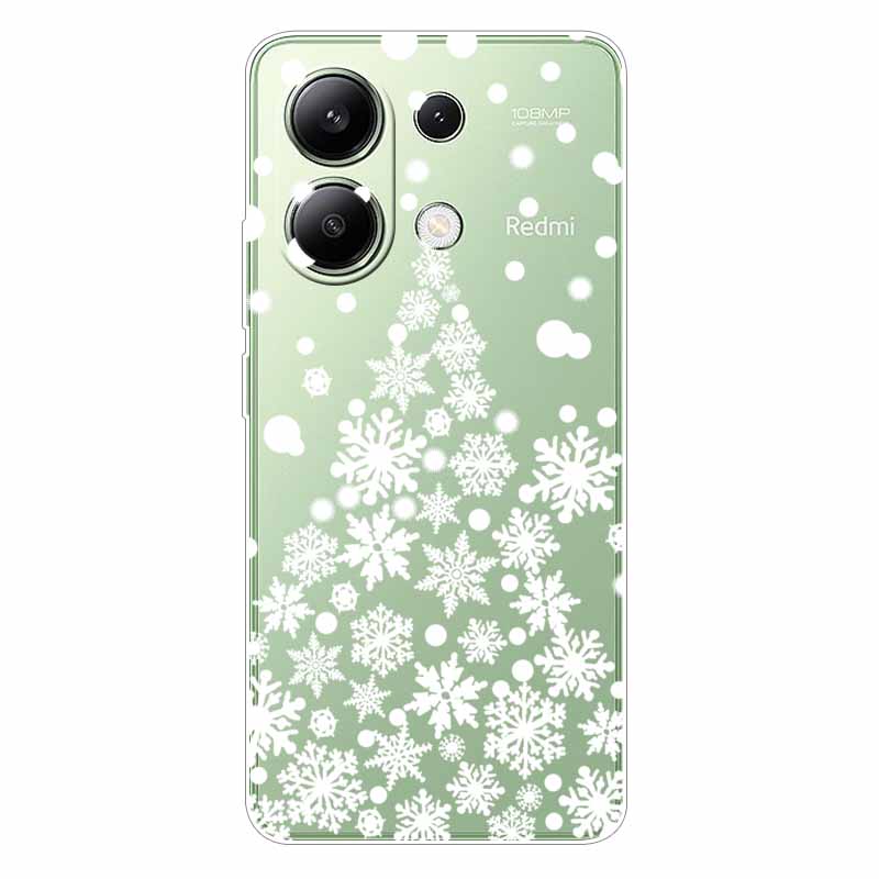 For Xiaomi Redmi Note 13 4G Case TPU Clear Soft Cute Girl Paint Cover For Redmi Note 13 4G Case Note13 Transparent Silicone