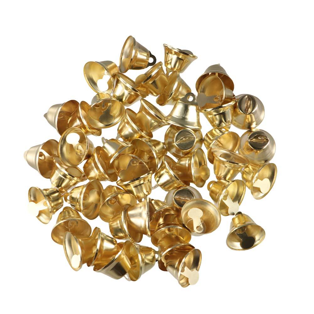 50pcs Wind Chime Gold Small Bell DIY Crafts Small Horn Gingle Bell Jingle Bell  Wedding