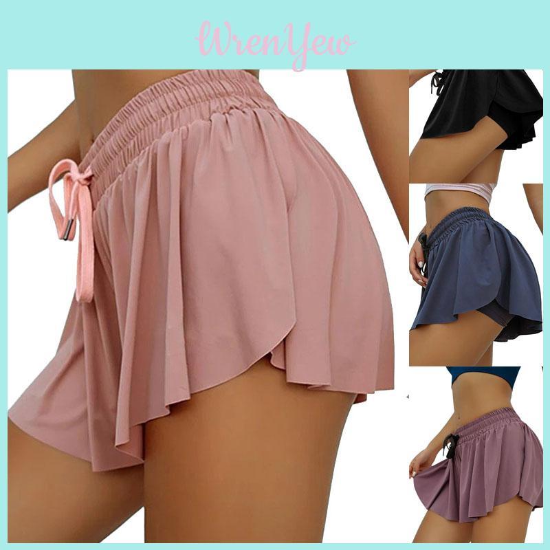 Stylish Women Pleated Athletic Tennis Sports Skirts With Built-in Shorts For Comfort