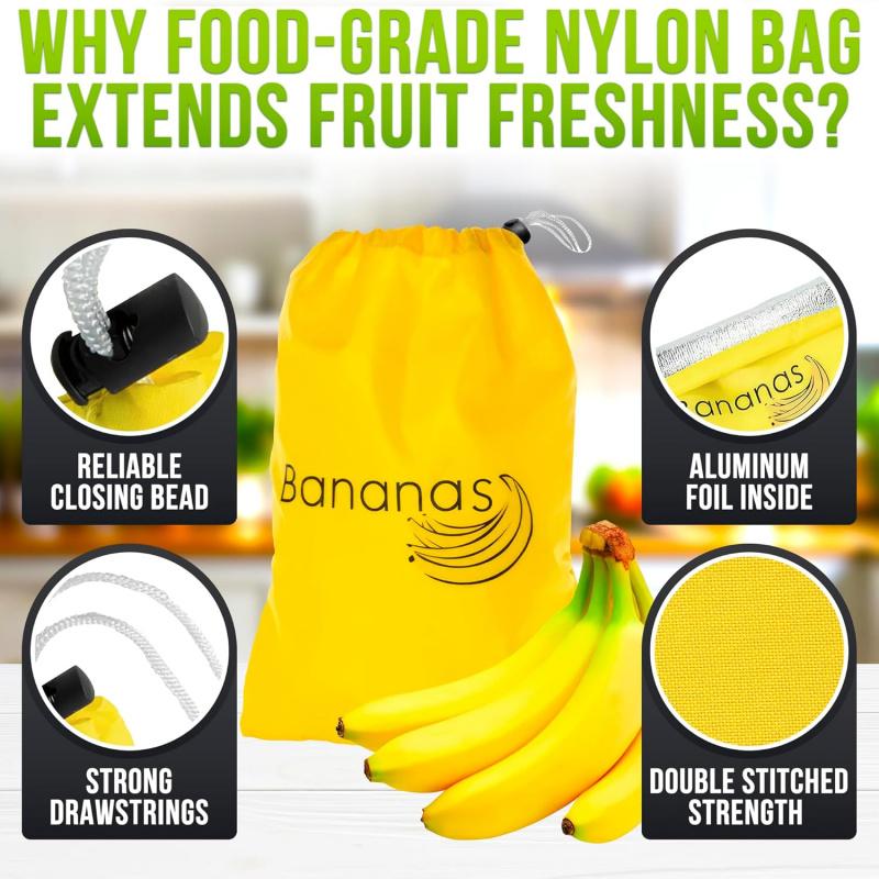 Kitchen Food-Grade Canvas Drawstring Storage Bag Large Capacity Special Storage for Vegetables Banana Onion Lettuce Greens Fresh