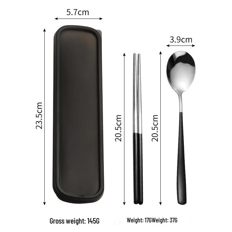 Zhaoran Portable Student Stainless Steel Cutlery Set