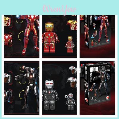 Wysokiej jakości plastikowe klocki budowlane ABS dla chłopców Kompatybilne z modelem Lego Iron Man War Machine 400-800 sztuk