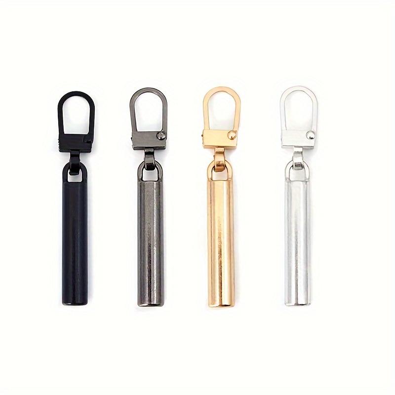 

4Pcs Detachable Metal Zipper Pullers, Zipper Slider Pull Tabs, DIY Sewing Repair Kit for Bags & Down Jackets