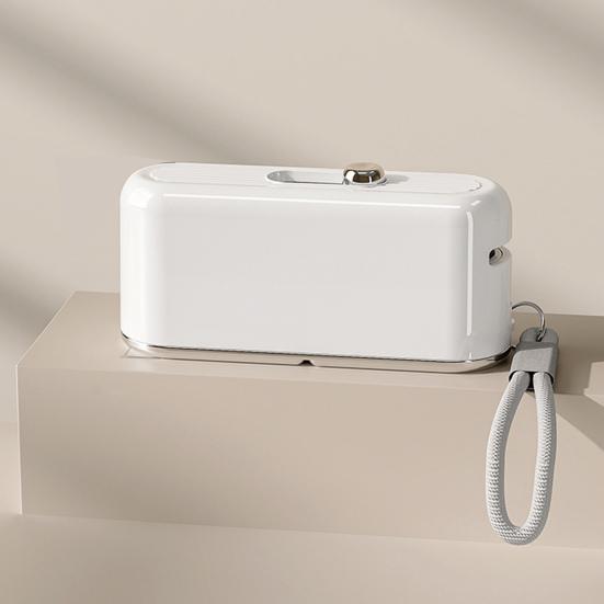 Pop-Up Floss Box Portable Automatic Dental Floss Dispenser Dustproof Reusable Floss Storage Case with Mirror for Oral Care Home Hotel Restaurant