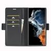 Strong Magnetic Leather Wallet Case For Samsung S25 Ultra S24 Plus S23 FE S22 Plus S21 FE A16 A14 A34 A54 Cards Solt Book Cover