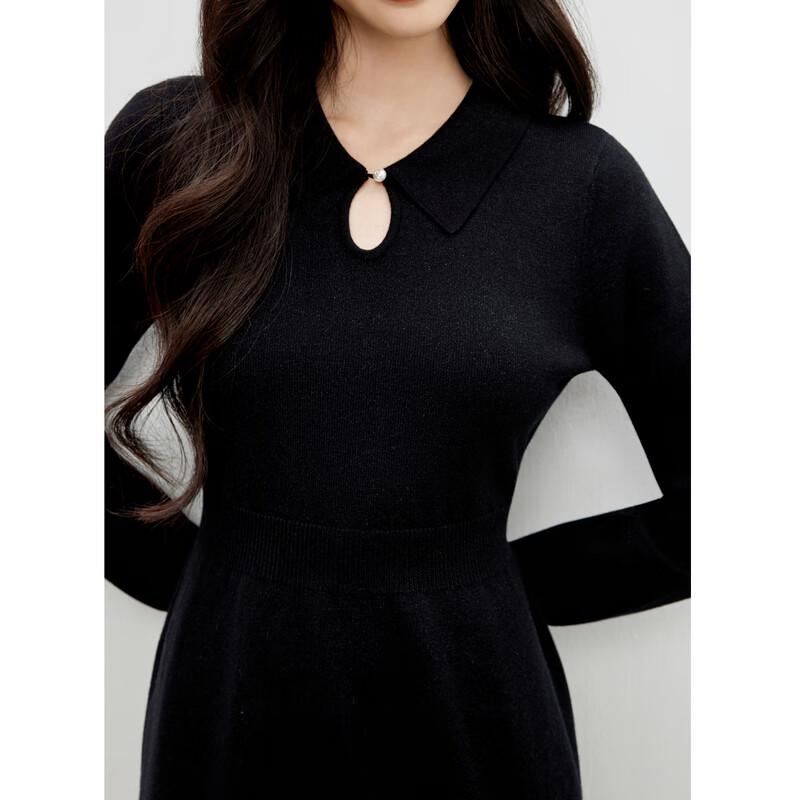 Qiu Shui Yi Ren Elegant Peter Pan Collar Fishtail Dress
