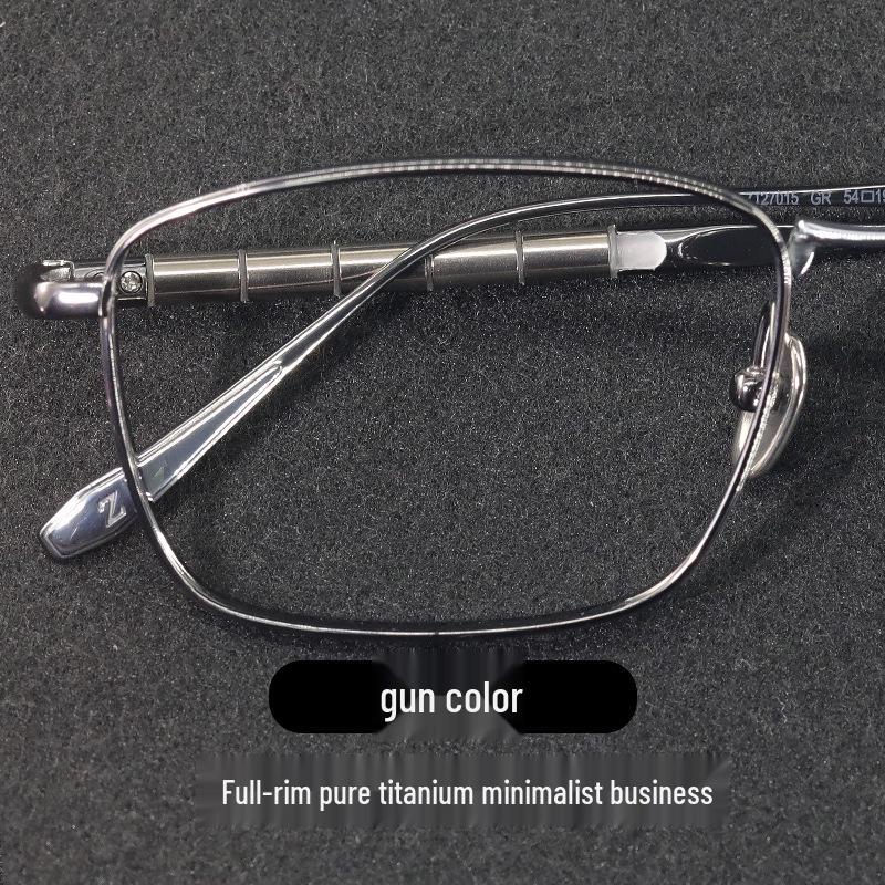 Men's Ultralight Japanese Titanium Photochromic Glasses Frame for High Prescription
