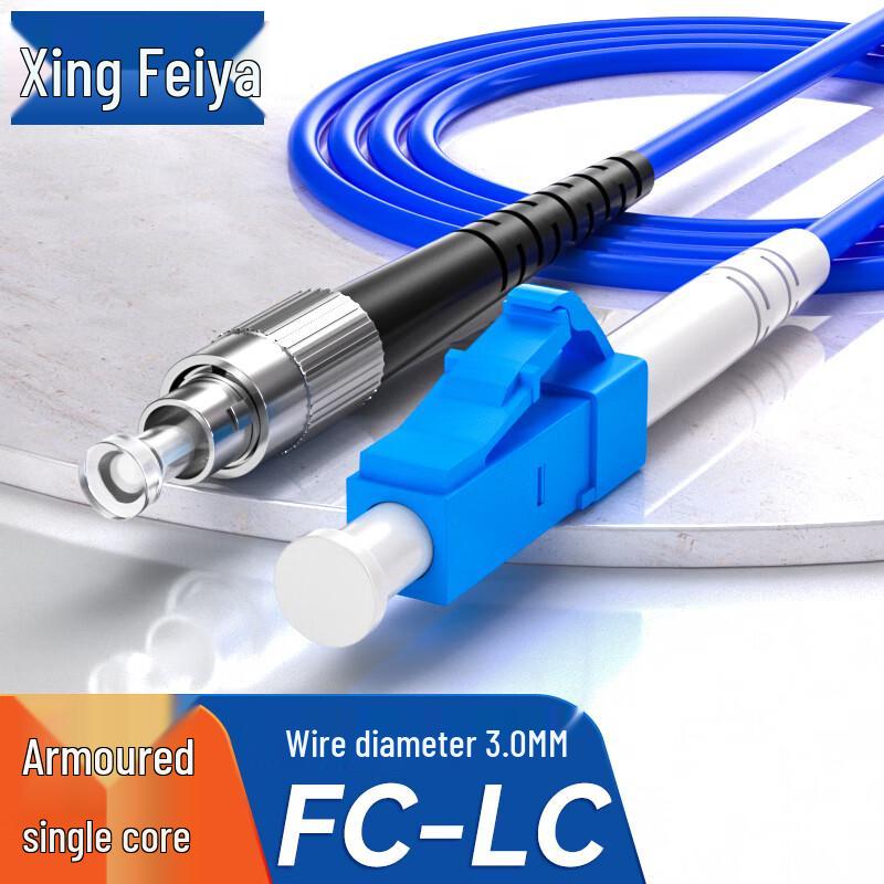 SINGFIYA Single Mode Armored Fiber Optic Patch Cord 1M