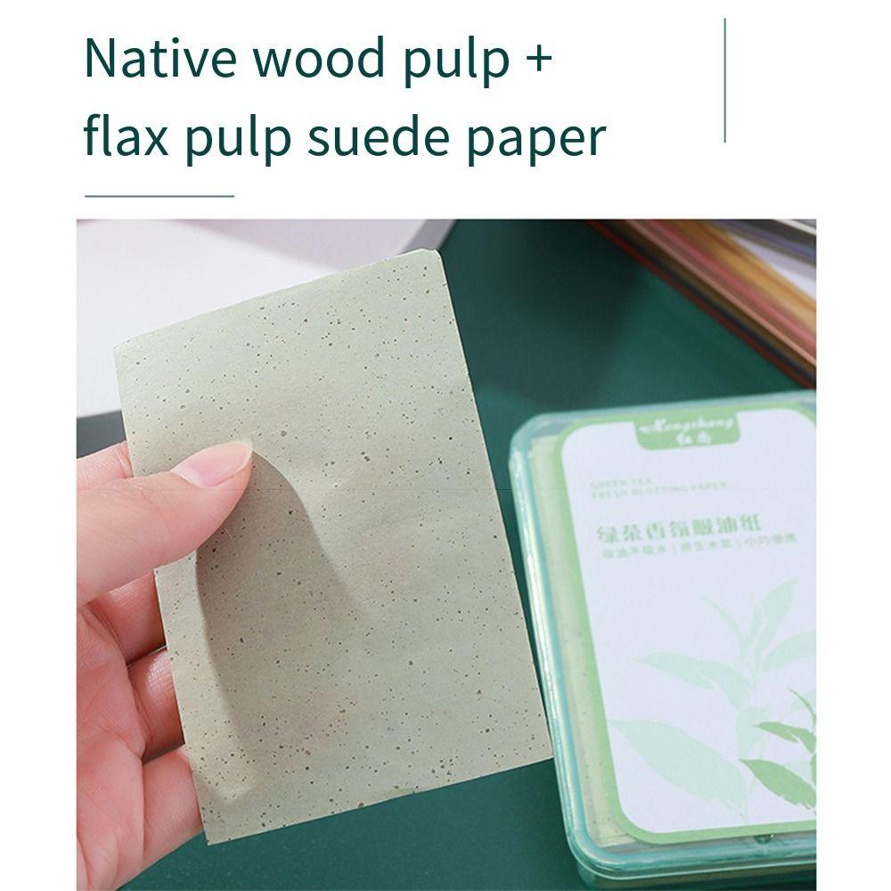 300pcs/Box Durable Facial Absorbent Paper Portable Matting Cleaning Wipes Skin