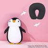 Cute Penguin Plush Toy 2 In 1 Travel Animal U Shape Supportive Neck Pillow Convertible Penguin Transform Pillow for Children