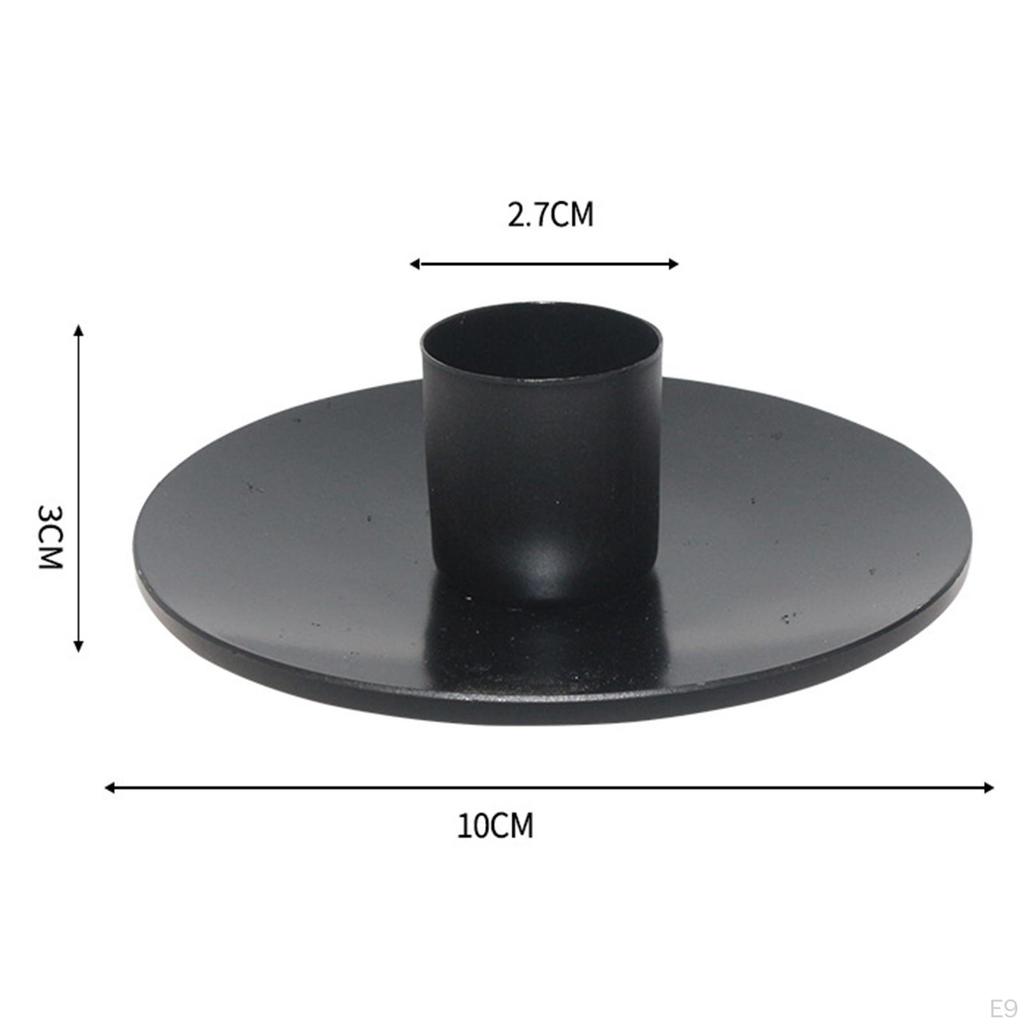 Candle Holder Decor Candlelight Round Nordic Candlestick Holders for Party Christmas Dining