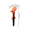 10pcs Golfing Tees Double-layered Golf Tees 3.15 Inch Tall Holder 10 Degree Slant Head Design Golf Ball Tee For Golf Supplies