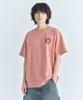 CGP Round C.Graphy Pigment Big Oversized Short Sleeve T-Shirt - Coral
