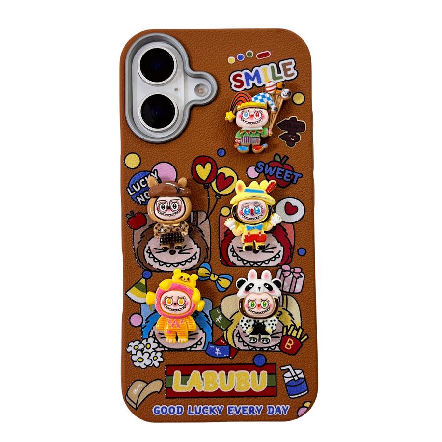 

Милий корейський чохол для телефону Kawaii з простими дерматогліфами та вишивкою такса для iPhone 12 13 14 15 16 Pro Max, протиударна задня кришка iPhone 15