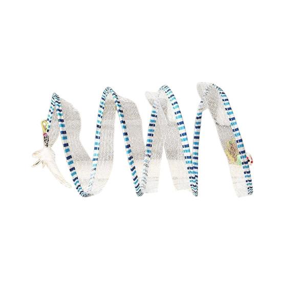 Cat Tunnel Toy Spiral Kitten Toy Foldable Design Easy To Install Interactive Spiral Cat Tunnel with Feather Toy