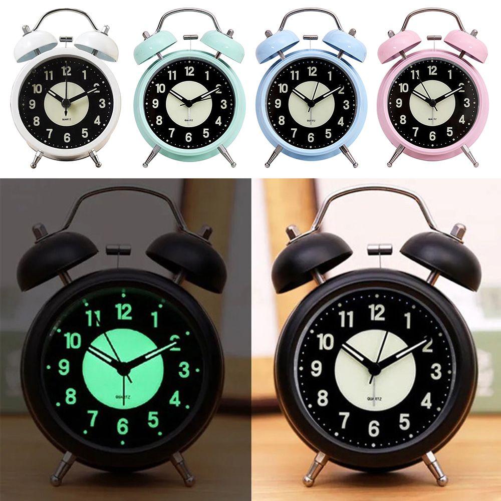 

Светящиеся в темноте нетикающие часы на батарейках для домашнего декора, цифровые часы, будильник, прикроватные часы