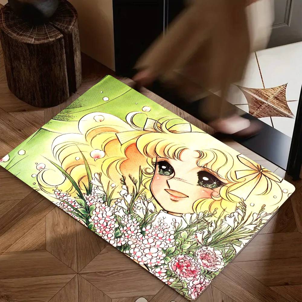Cartoon Candy Candy Floor Mat Suitable For Living Room Kitchen Bathroom Non-slip Mat Household Foot Mat