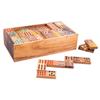 Wooden Double 12 Domino Set - 91 Dominoes with Box - Family Board Game for 2 To 8 Players - Ages 6+