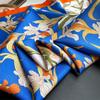 Pañuelo de Cabeza de 90 cm para Mujer Lujo Flor Grande Cuadrado Sarga Seda Foulard Bandana Suave Pañuelo de Cuello Hiyab Pañuelos para el Cabello para Damas