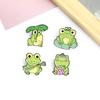 Frog Cute Unique Playing Music Brooch Beautiful Strawberry Accented Pin Alloy
