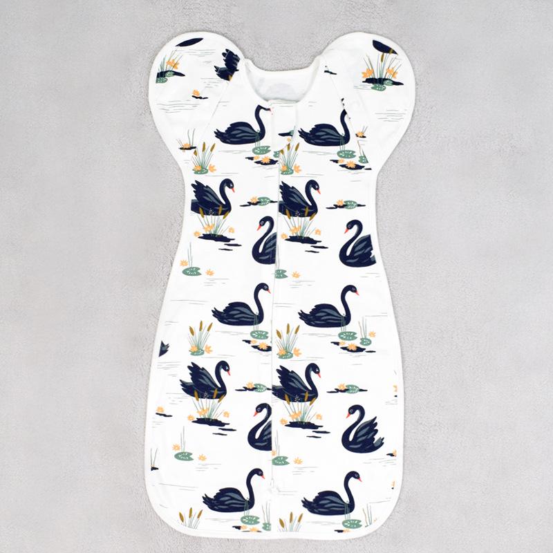 Newborn Anti-Startle Swaddle Sleeping Bag with Stretch Sleeves