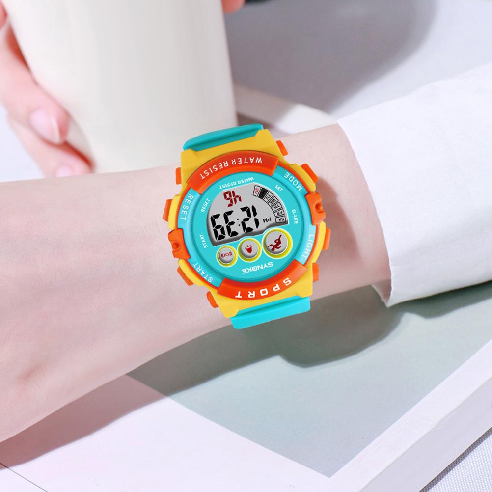 Kids Watch Sports Digital Waterproof Led Watches Alarm Watches for Boy Girls Children
