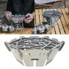 Camping Gas Stove Wind Shield Stainless Steel Outdoor Stove Windscreen for Camping Picnic Backpacking Cooking