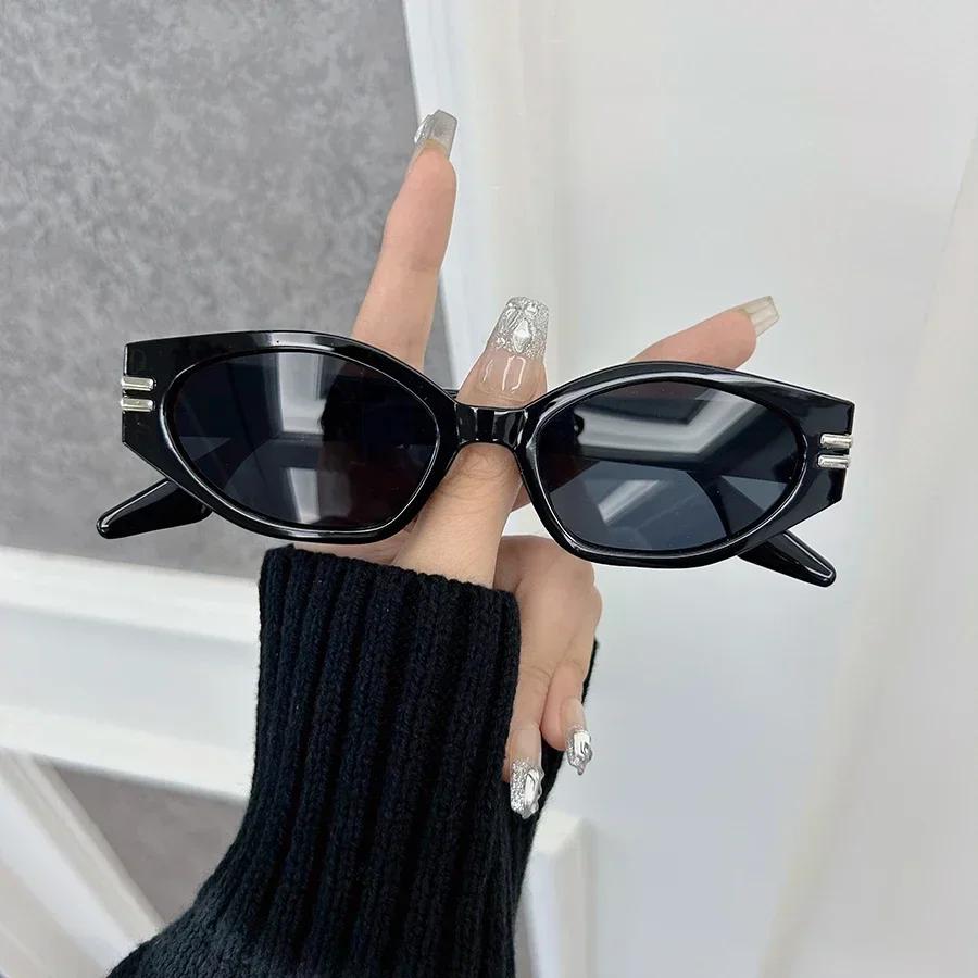 Casual Retro Cat Eye Sunglasses Women Men Vintage Square Female Male Glasses Small Frame Fashion