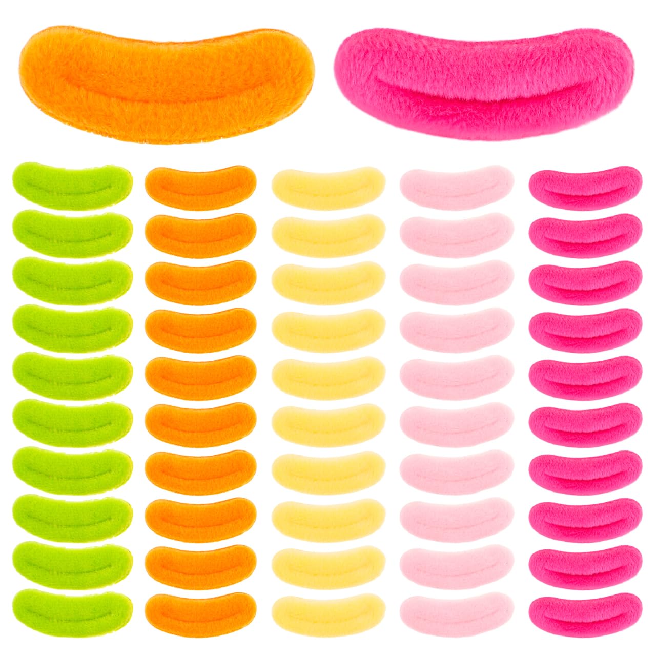 

Totority 100 шт. Съемные рты-сосиски для поделок своими руками, мягких игрушек, аксессуаров для кукол ручной работы, запасные части для ртов кукол