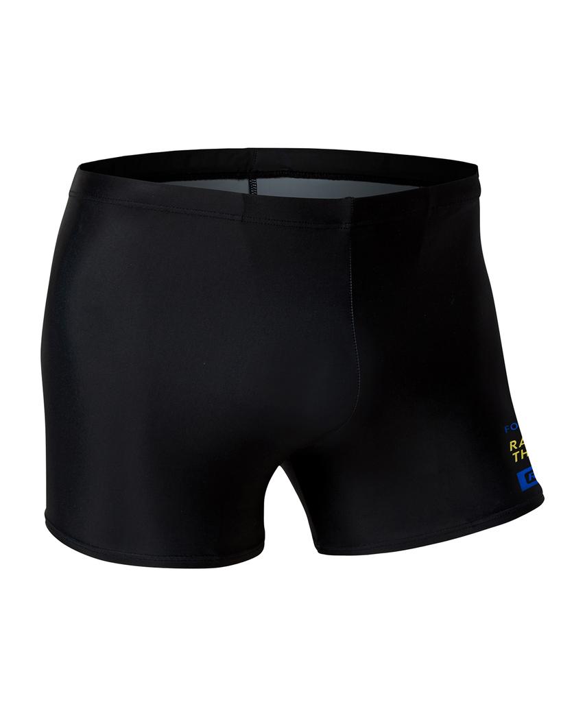 Laelliseupocheu [Osmq668 Blk] Solid Square Men'S Swimsuit Black