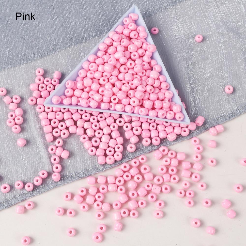 2/3/4 Mm Solid Color Glass Rice Beads Beaded Diy Handmade Necklace Bracelet Beaded Loose Beads Jewelry Accessories Material