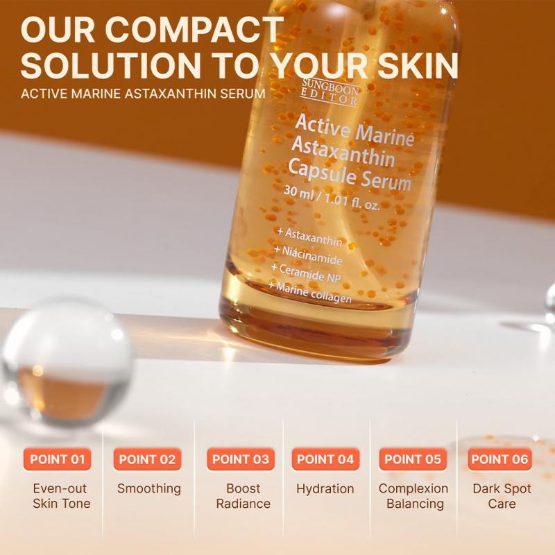 SUNGBOON EDITOR Aktywne Morskie Serum Kapsułkowe z Astaksantyną 30ml
