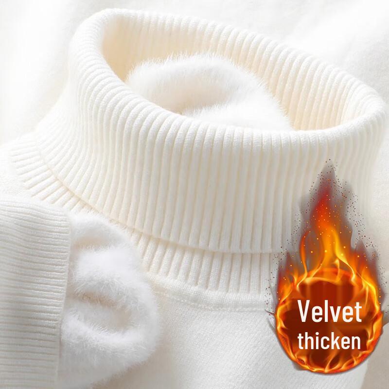 Men's W.xuan Fleece-Lined Turtleneck Sweater